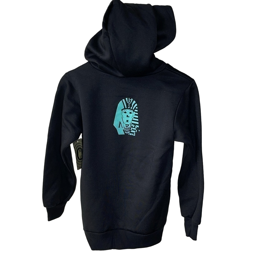 Last Kings by Artist Tyga Tut Logo Black Hoodie Pullover Unisex Small Hip Hop - Picture 4 of 13